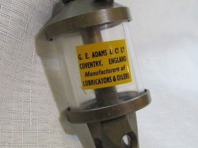VINTAGE G.E. ADAMS STATIONÄRMOTOR DAMPFMASCHINE TROPFFUTTERÖLER