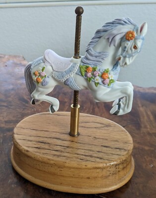 Willitts Carousel Ceramic Horse Music Box