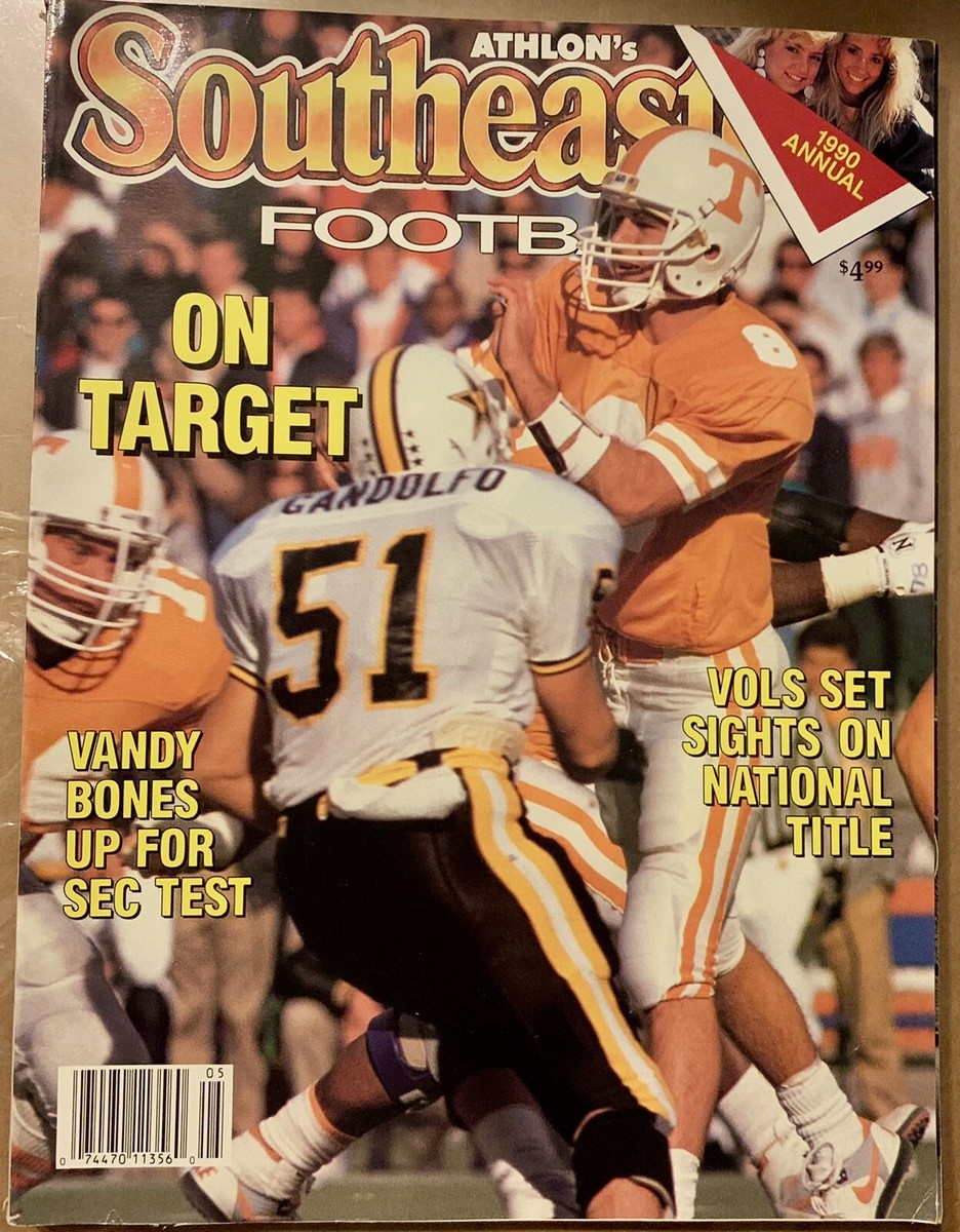 1990 - Athlon SEC Football Annual - Tennessee Vols - Andy Kelly