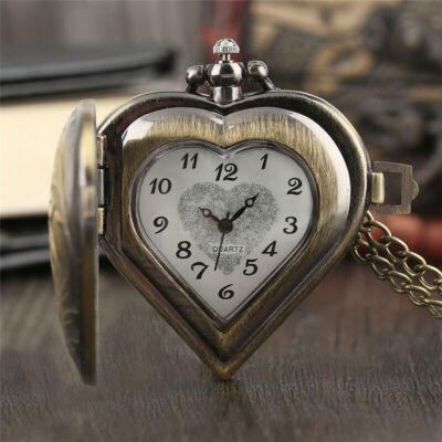 Heart shaped old fashion pocket watch Heart-shaped Pocket Watches Cliparts for Creative Project  main image 4