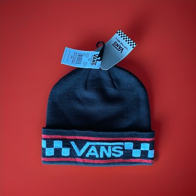 Vans Off The Wall Stackton Stripe Mütze   Beanie Cap / Gr.U Unisex Schwarz