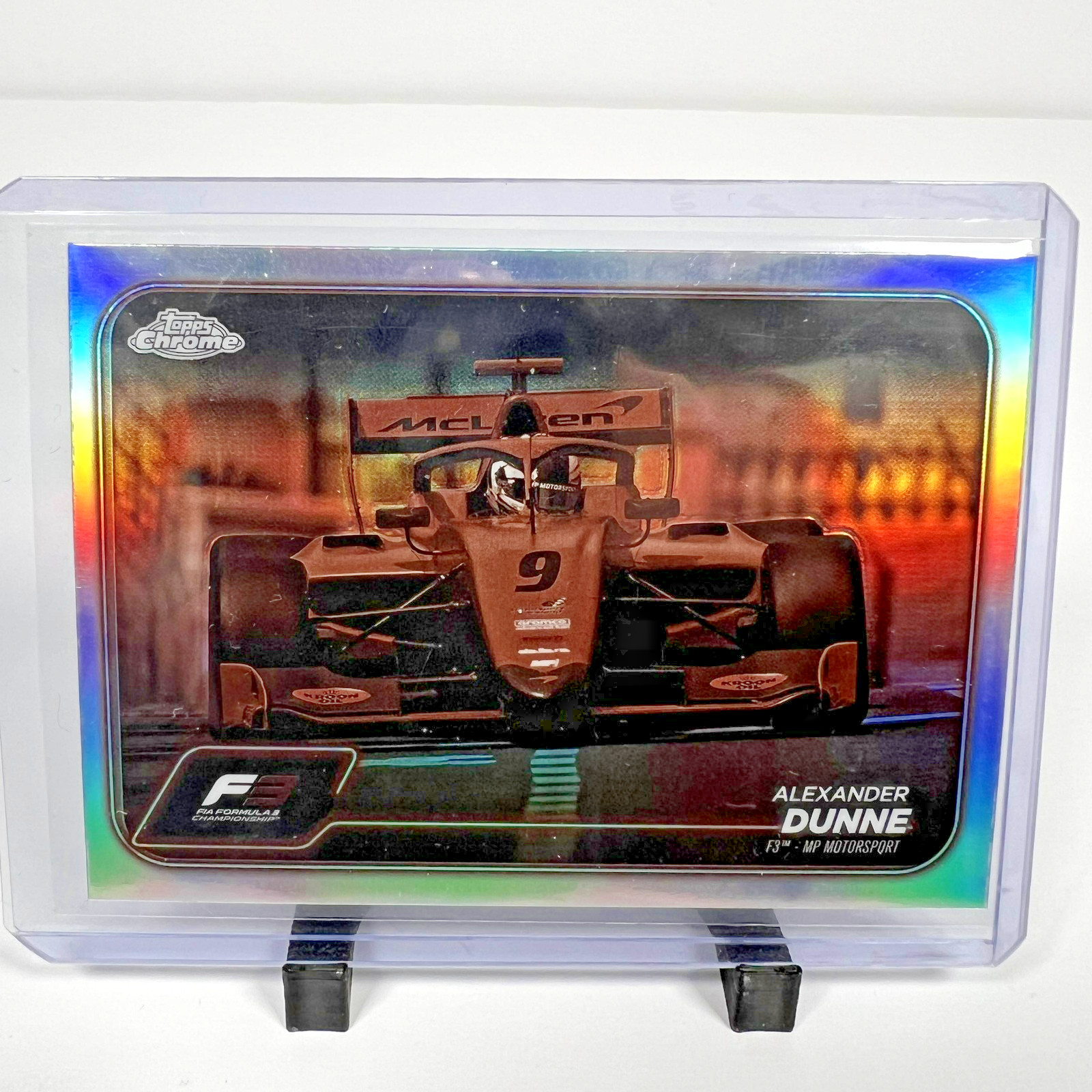 2024 Topps Chrome Formula 1 Alexander Dunne F3 Car Sepia Refractor #123 MP Motor