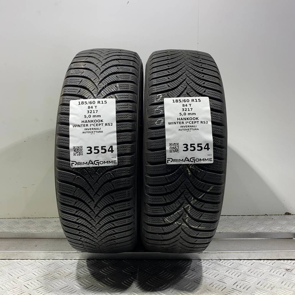Gomme Usate 185 60 R15 84T Hankook Winter I*Cept RS2 71% Invernali