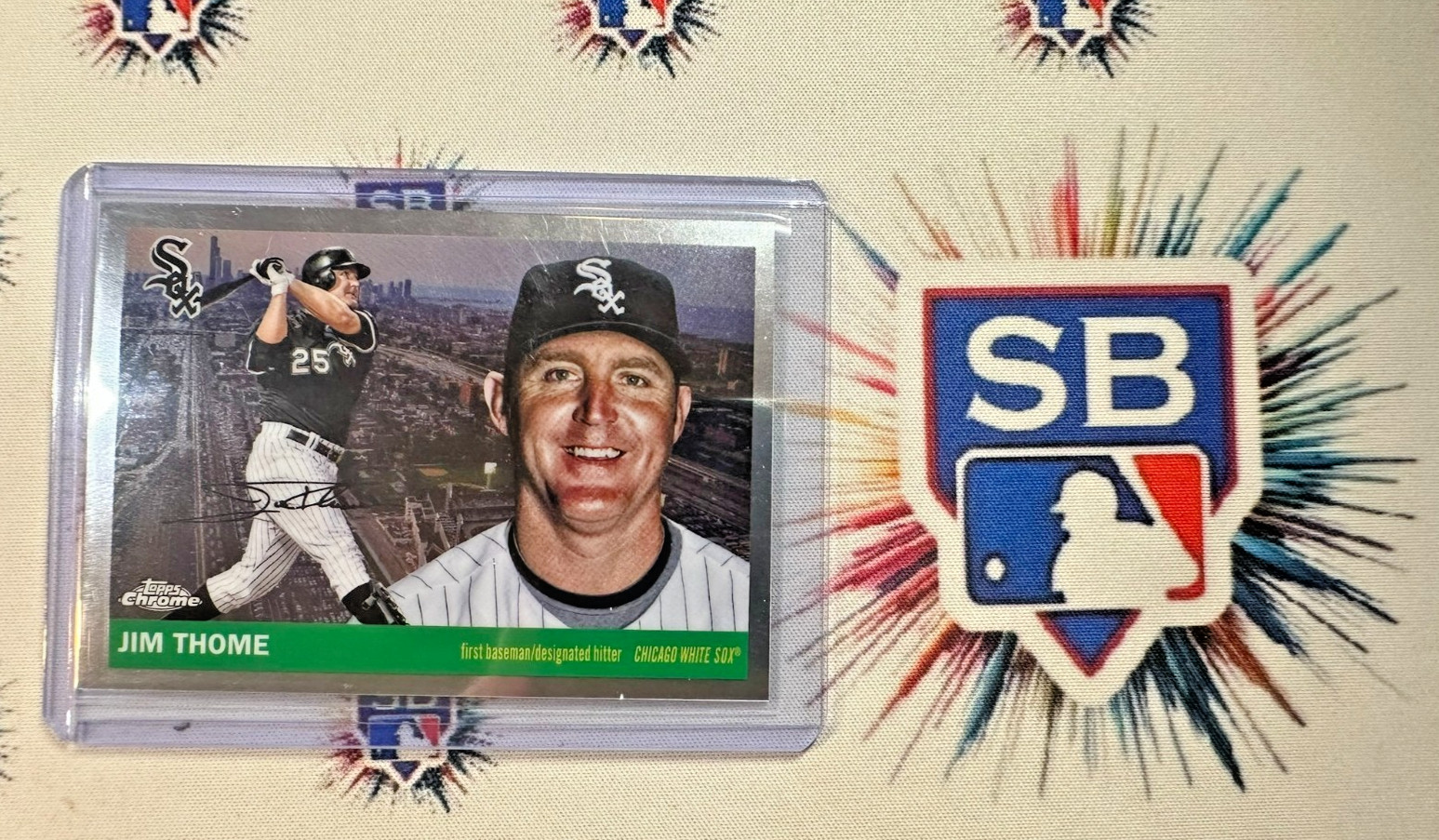 2025 Topps Chrome Platinum Jim Thome City Variation SP #55CV-21 White Sox