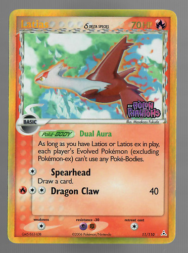 Pokemon TCG Latias EX Holon Phantoms Delta Stamped 11/110 LP/NM PRINT LINE