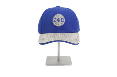 Zeta Phi Beta Sorority-Hat Blue-Rhinestones-New!