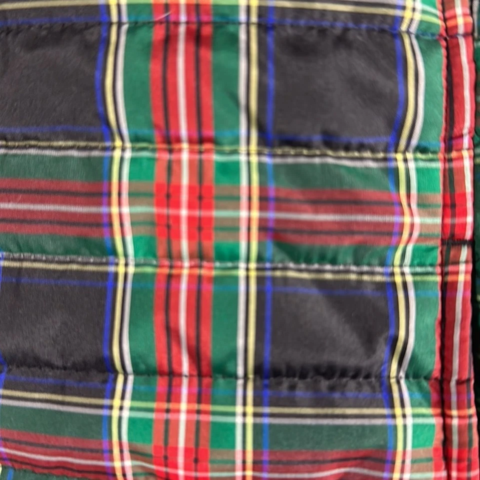 Vineyard Vines Plaid Puffer Vest with Pockets XS - Image 3 of 4