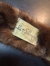 Vintage John T Shayne Mink Fur Neck Collar