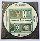 THE BEATLES UK 1987 "STRAWBERRY FIELDS " VINYL PICTURE DISC NR MINT