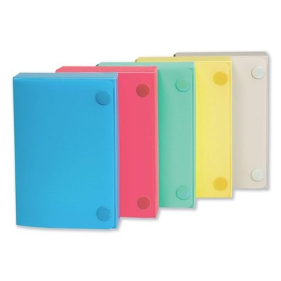 C-LINE Polypropylene Index Card Case for 100 3 x 5 Inch 3 x 5 in, Assorted