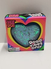 NeeDoh Good Vibes Only Heart Squeeze Toy Blue...