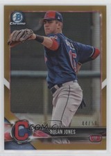 2018 Bowman Chrome Prospects Gold Refractor 44/50 Nolan Jones #BCP189 a6i