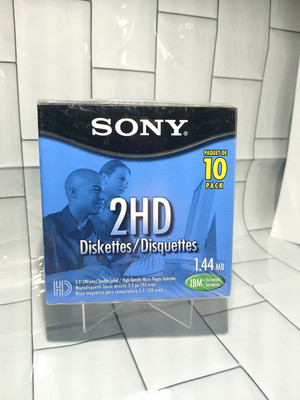 Sony 100MFD-2HD 1.44MB Double Sided Micro Floppy Diskettes (Pack of 100)