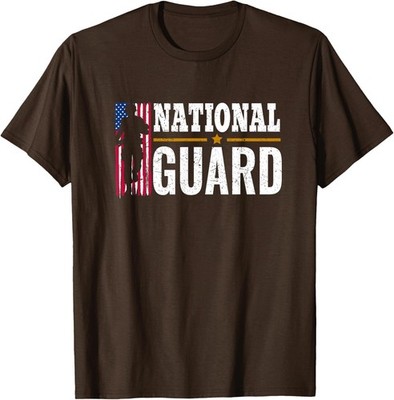 National Guard American Flag Proud Patriotic Gift Unisex T-Shirt