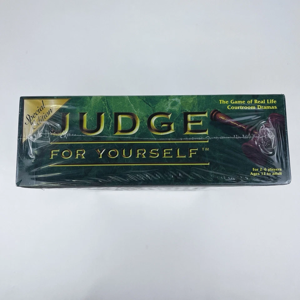 Judge For Yourself Special Edition Board Game of Real Life Courtroom Dramas New - Image 2 of 4