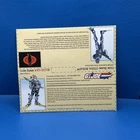 UNCUT & UNUSED 2001 GI Joe vs. Cobra MORAY & WET SUIT File Card 3.75" Toy Figure