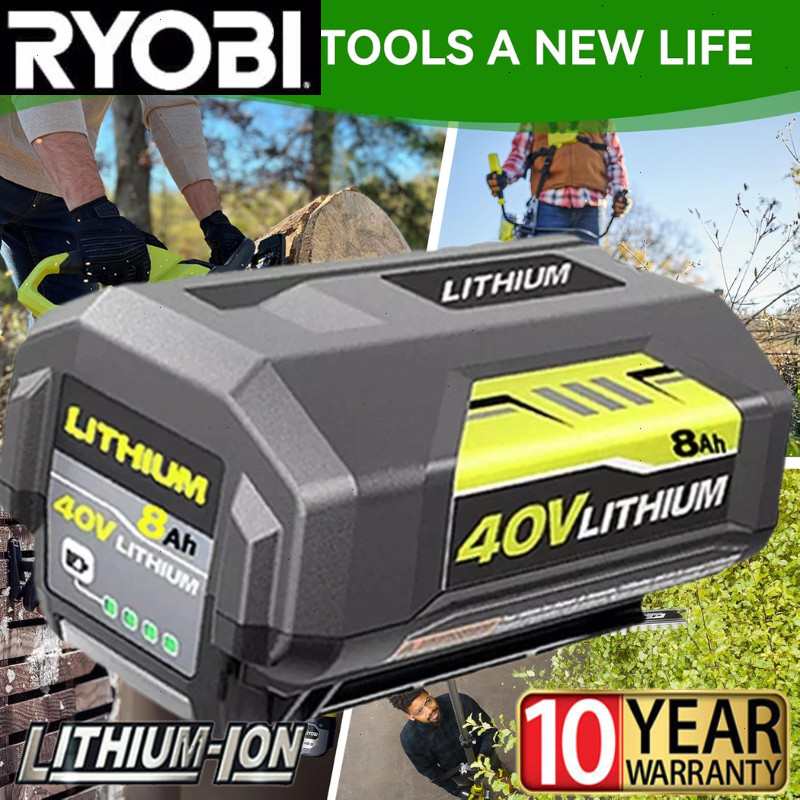 40V Lithium Battery 8.0Ah for Ryobi Lawn Mower OP4015 OP4050