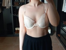 Reggiseno a balconcino rosa Victoria's Secret 