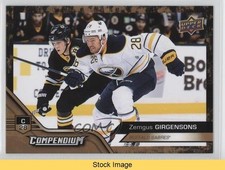 2016-17 Upper Deck Compendium Gold Zemgus Girgensons #38 READ 9hd