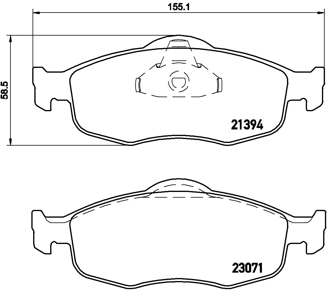 Für BREMBO P 24 037 HAM PADS. FRONT FORD MONDEO 93-00