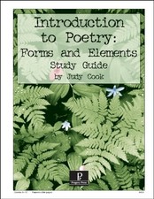 INTRODUCTION TO POETRY: FORMS AND ELEMENTS STUDY GUIDE By Judy Cook *Excellent*