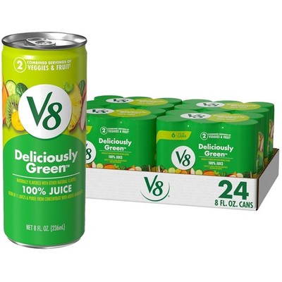 100% Juice Blend: Cucumber, Spinach, Apple, 24 Pack