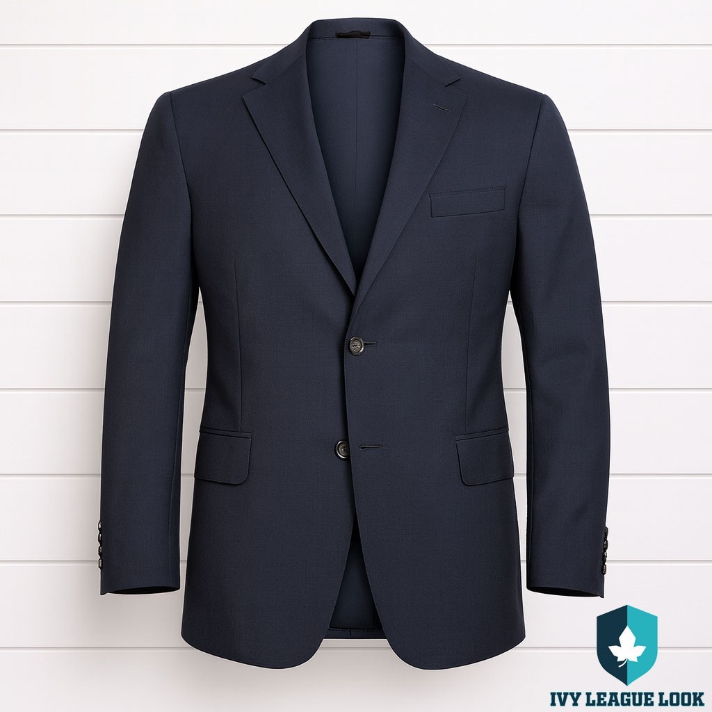 Brooks Brothers Navy Explorer Regent Fit Blazer Wool Blend Jacket 44R Classic