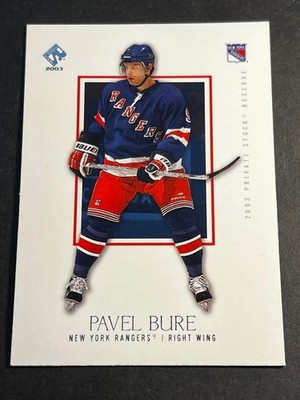 Box 43: 2002-03 Pacific Private Stock SILVER OVERSIZE PROOF Pavel Bure #66