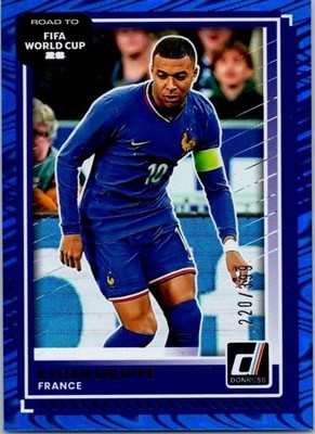 2025-26 Donruss Road to FIFA World Cup Kylian Mbappe Blue Swirl /399 #145 France