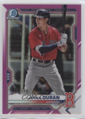 2021 Bowman Chrome Prospects Fuchsia Refractor /199 Jarren Duran #BCP-135 0f33