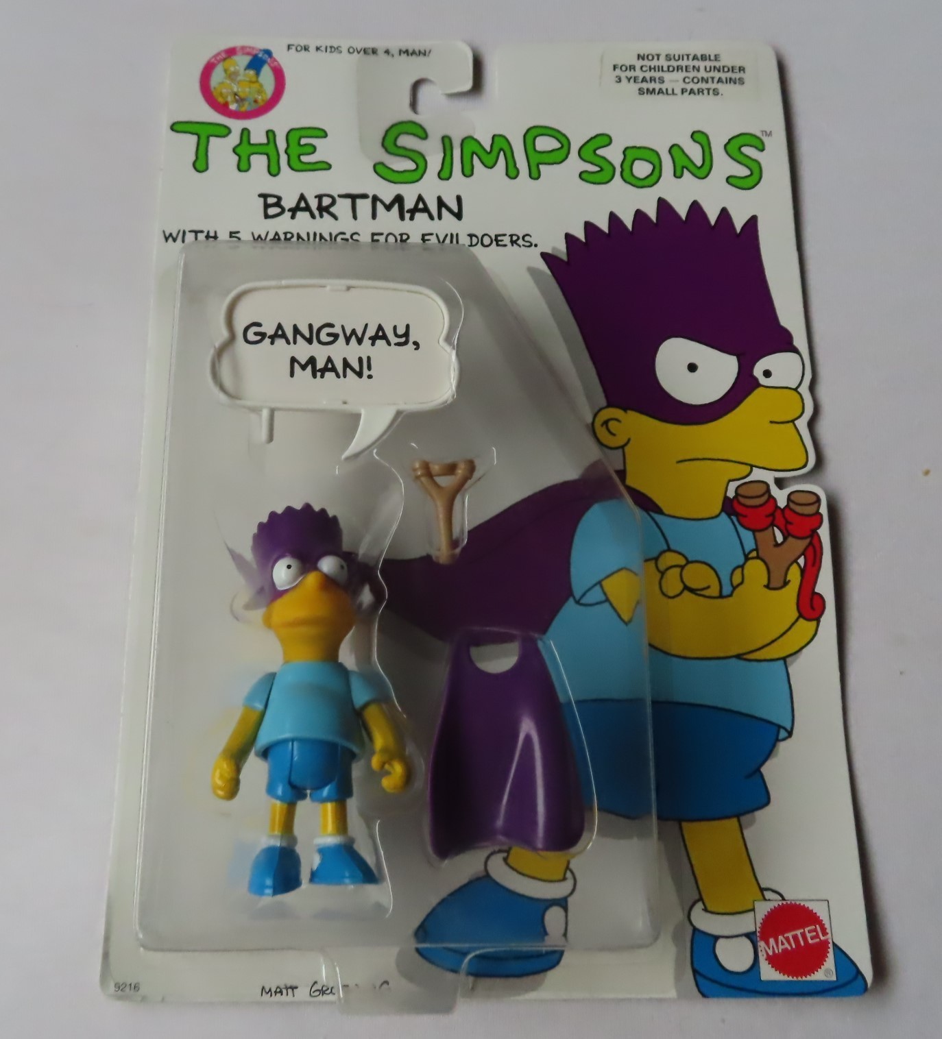 The Simpsons Bartman  Simpson Figure by Mattel in 1990