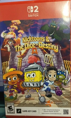Nick Toons & The Dice of Destiny - Nintendo Switch 2 Edition manual is missing f