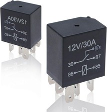 2 Pcs Waterproof 5-Pin 12V 30A Relay Switch, Universal for Motor -5-PIN
