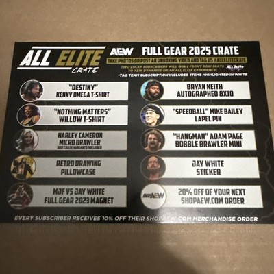 AEW All  Elite Crate  Full Gear 2025 