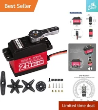 25KG Full Metal Gear Servo Motor for Robotics & RC Projects - 270° Angle