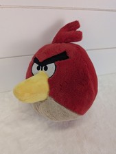 Angry Birds 10  Plush Red Bird Toy Stuffed Animal Commonwealth Toy 2010