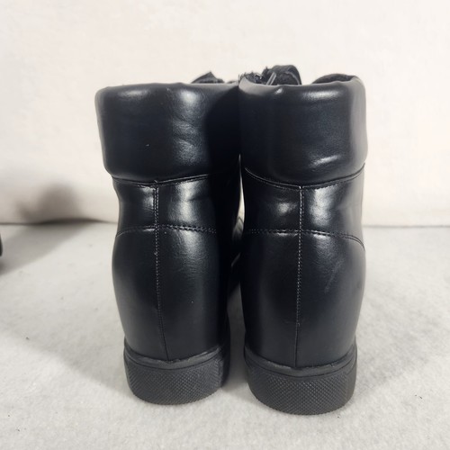 Lulus Devyn Stiefel Kunstleder Schnürstiefel Combat schwarz Größe 10 Damen - Bild 3 von 8