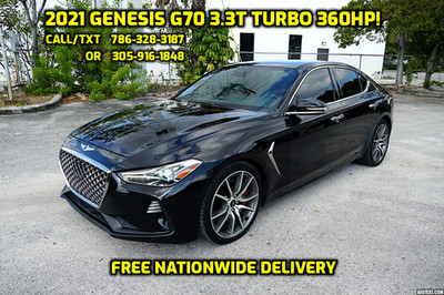 2021 Genesis G70 3.3T Turbo 360hp!   FREE DELIVERY!    Call 786-328-3187