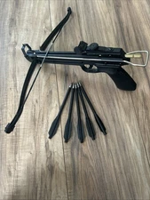 MINI PISTOL CROSSBOW - 5 Arrows - Target Practice