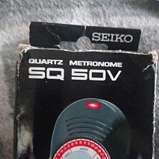Seiko SQ50V Quartz Metronome Black Volume Control Headphone Jack