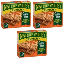 Nature Valley Crunchy Granola Bars, Oats 'n Honey, 5ct, 230g (3 Pack)