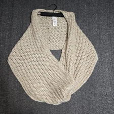 NWT Loft Beige Chunky Knit Infinity Scarf