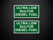 Ultra Low Sulfur Diesel Fuel Truck Fuel Tank 1 Pair Decal Stickers P708