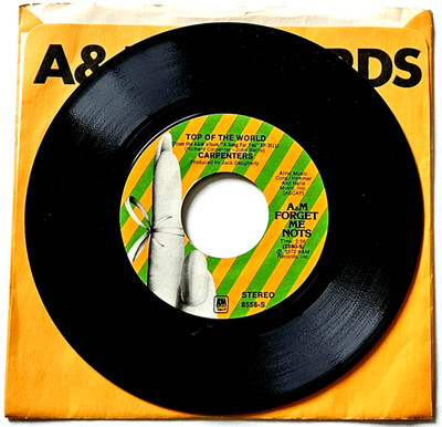 Carpenters   Top Of The World / Goodbye To Love (A&M Records 45)