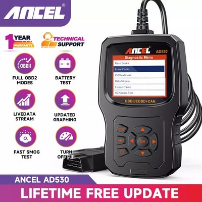 ANCEL AD530 Diagnosegerät Tool KFZ OBD2 Scanner Auto Batterietester Fit Für Benz
