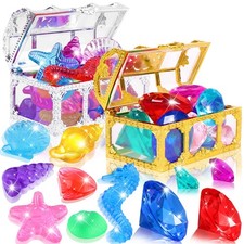 YUJUN 30 Pieces Colorful Diving Gem Pool Toys Big Medium, Ocean classic