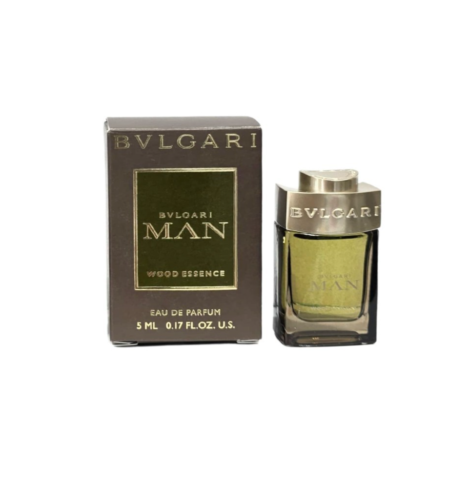 Bvlgari Man Wood Essence 5ml / 0.17 oz Mini Dab-On Miniature Eau
