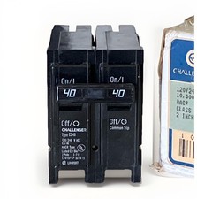 CHALLENGER C240 40 Amp 2 Pole 120/240V 10K Circuit Breaker NEW!!