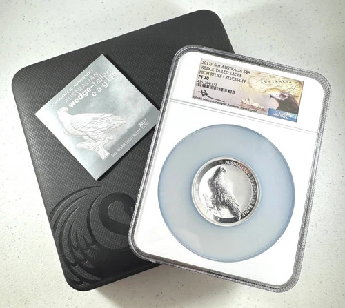 2017-P Australia Reverse Proof Wedge Tailed Eagle 5 oz Silver NGC PF70 HR -