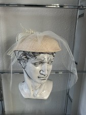 Mr John Classic NY Paris Big Bow Netting Spring Church 1950s Pillbox Hat